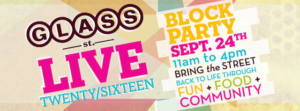 glass street live banner