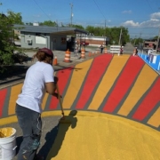 Mural Painting on Glass Street